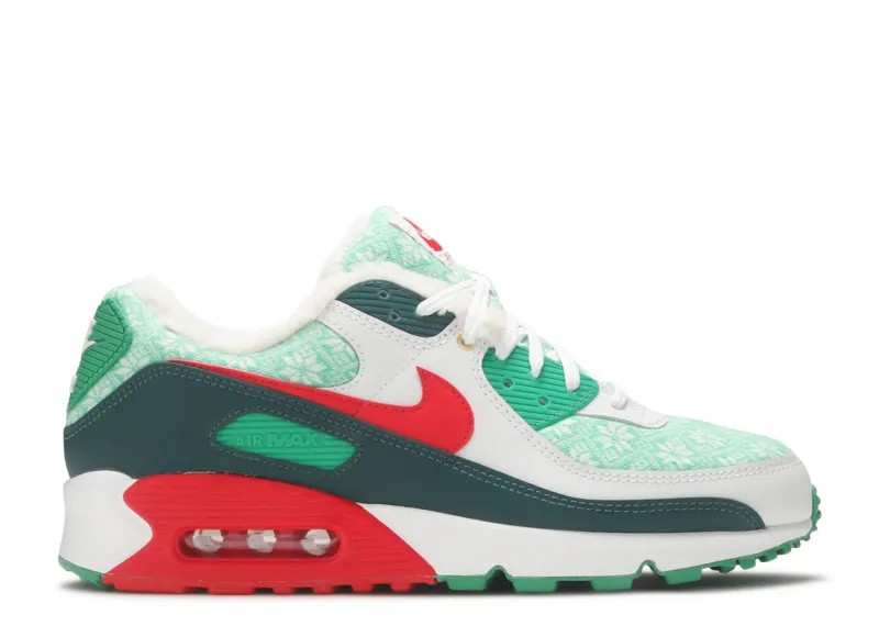 Кроссовки Nike Air Max 90 'Christmas Sweater', зеленый