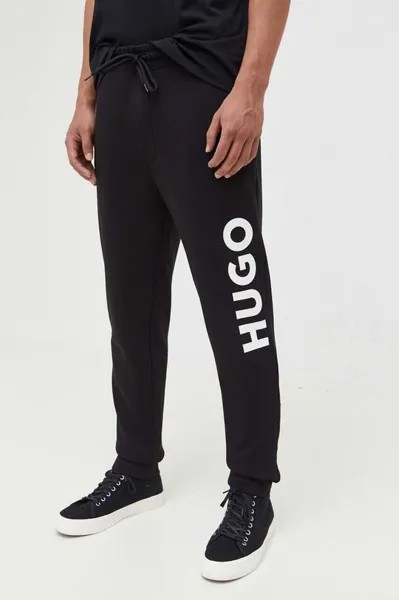 Спортивные брюки из хлопка Hugo, черный