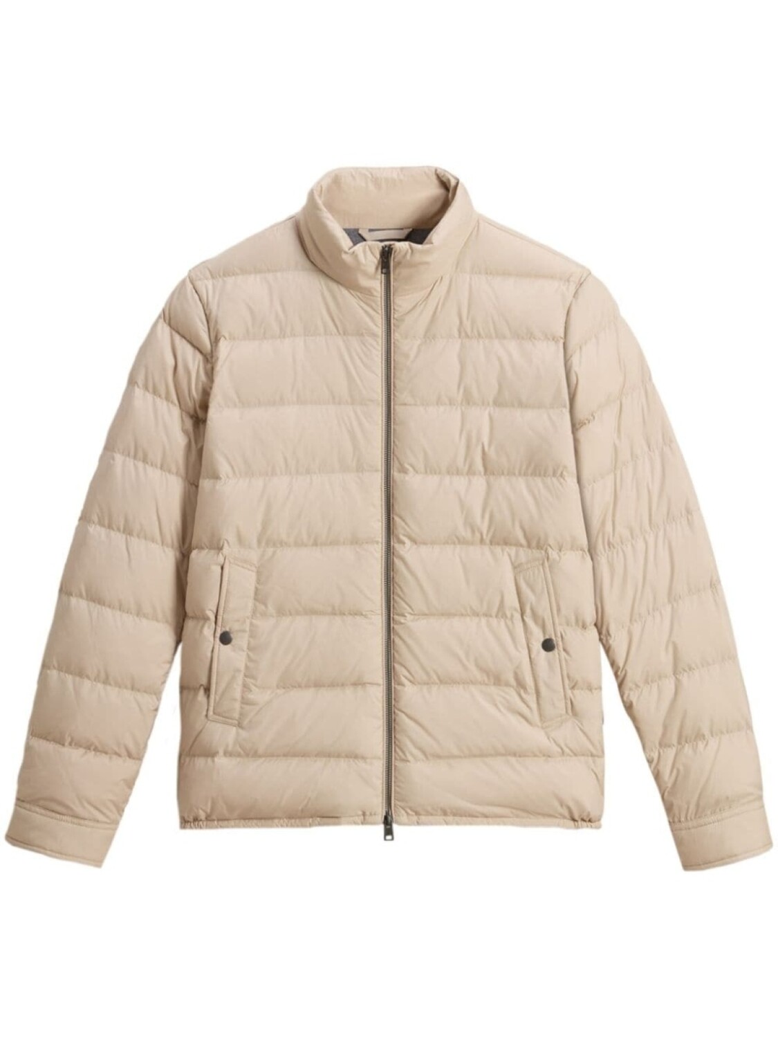 Woolrich стеганая куртка на молнии, нейтральный цвет