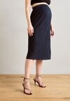 Юбка плиссе MLNOELA PLISSE SKIRT Mamalicious, темно-синий