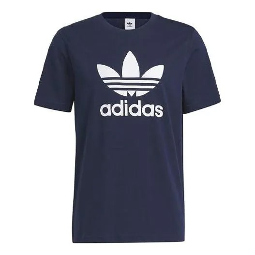 Футболка оригиналы adicolor классика трилистник футболка Adidas, индиго