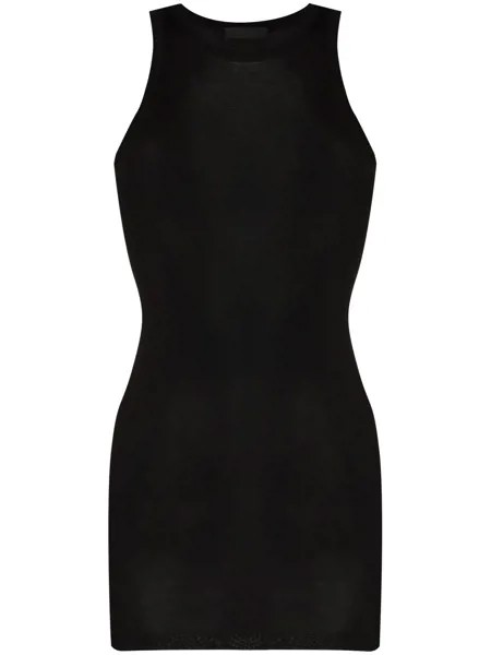 WARDROBE.NYC платье мини в рубчик