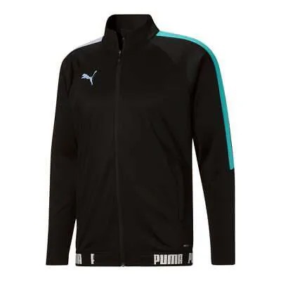 Мужская спортивная куртка Puma Speed FullZip с логотипом черного цвета, повседневная спортивная верхняя одежда 658216