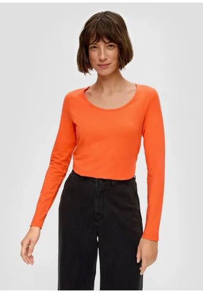 Рубашка с длинным рукавом MIT SCOOP NECK s.Oliver, цвет hellorange