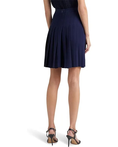 Юбка LAUREN Ralph Lauren Pleated Georgette Skirt, цвет French Navy