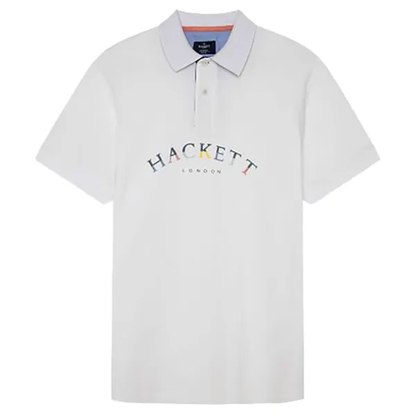Поло с коротким рукавом Hackett Color Logo, белый