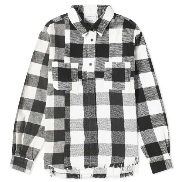 Рубашка в клетку John Elliott Silverado со вставками
