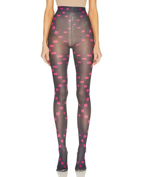 Носки Acne Studios Printed Tight, черный