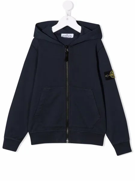 Stone Island Junior куртка с нашивкой-логотипом