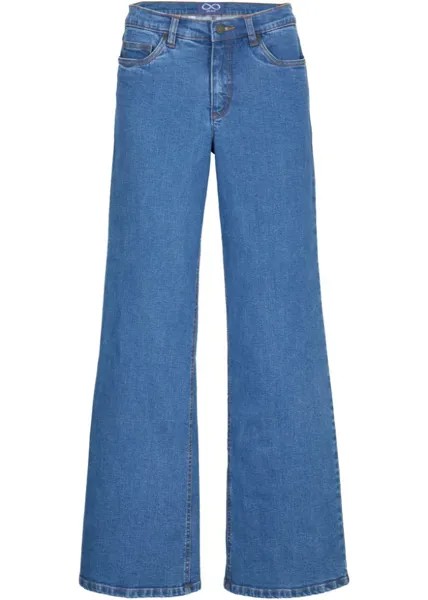 Широкие джинсы-стрейч essential John Baner Jeanswear, синий