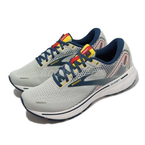 Brooks Ghost 14 Grey Navy White Мужская спортивная обувь для бега Кроссовки 1103691D-029