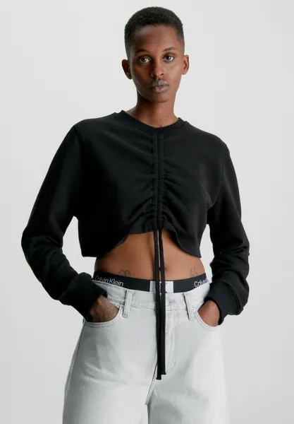 Толстовка с капюшоном Calvin Klein Jeans, черный