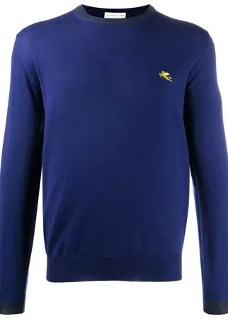 ETRO свитер с вышитым логотипом