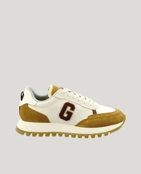 Женские кожаные спортивные туфли на зубчатой ​​подошве Gant, коричневый