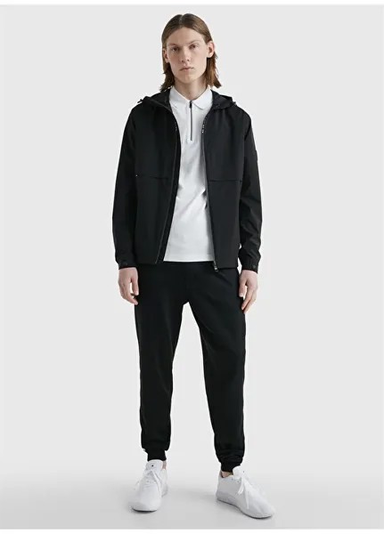 Черное мужское пальто Tommy Hilfiger