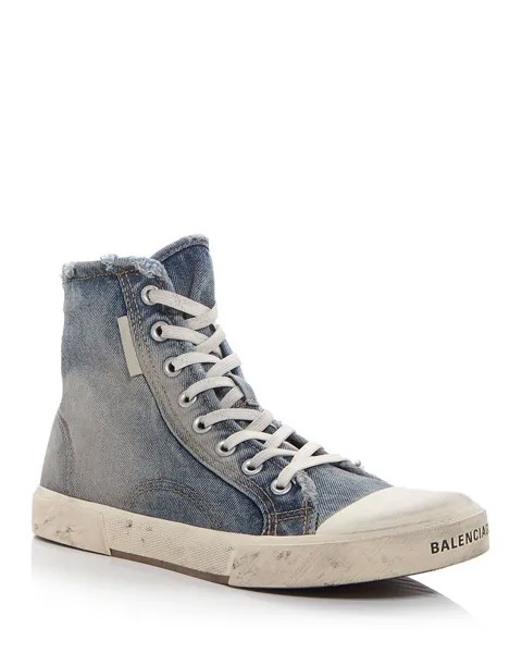 Мужские высокие кеды Paris Denim High Top Balenciaga