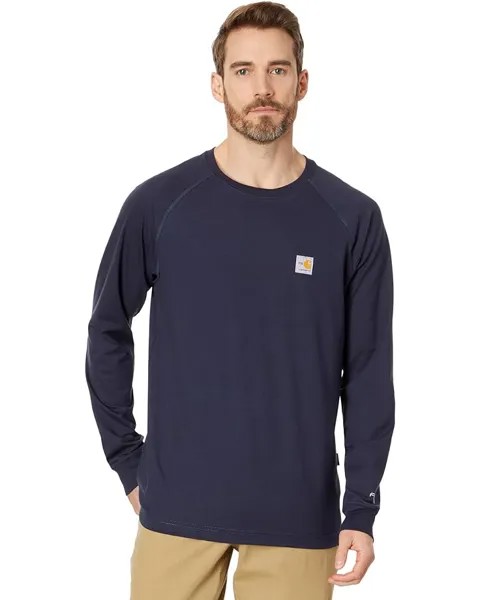 Футболка Carhartt Flame-Resistant (FR) Force Long Sleeve, цвет Dark Navy