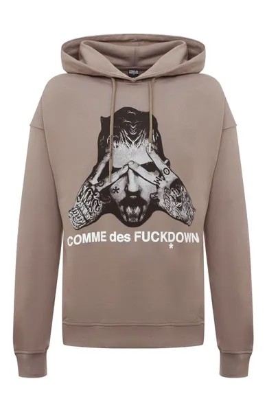 Хлопковое худи Comme des Fuckdown