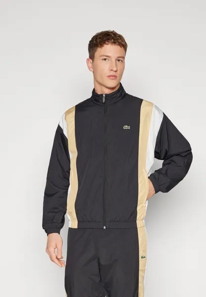 Легкая куртка SHOWERPROOF TRACKJACKET Lacoste, цвет black/croissant flour