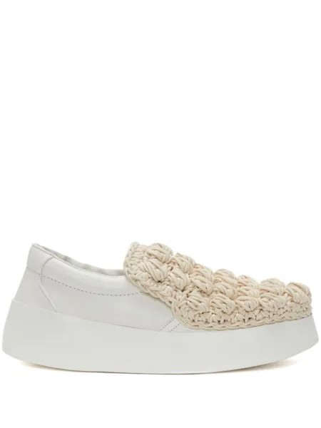 JW Anderson лоферы Popcorn, белый