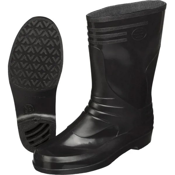 Резиновые сапоги женские NoBrand 1444958 черные 41 RU