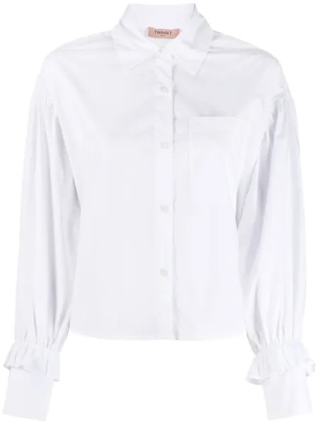 TWINSET рубашка с длинными рукавами, белый