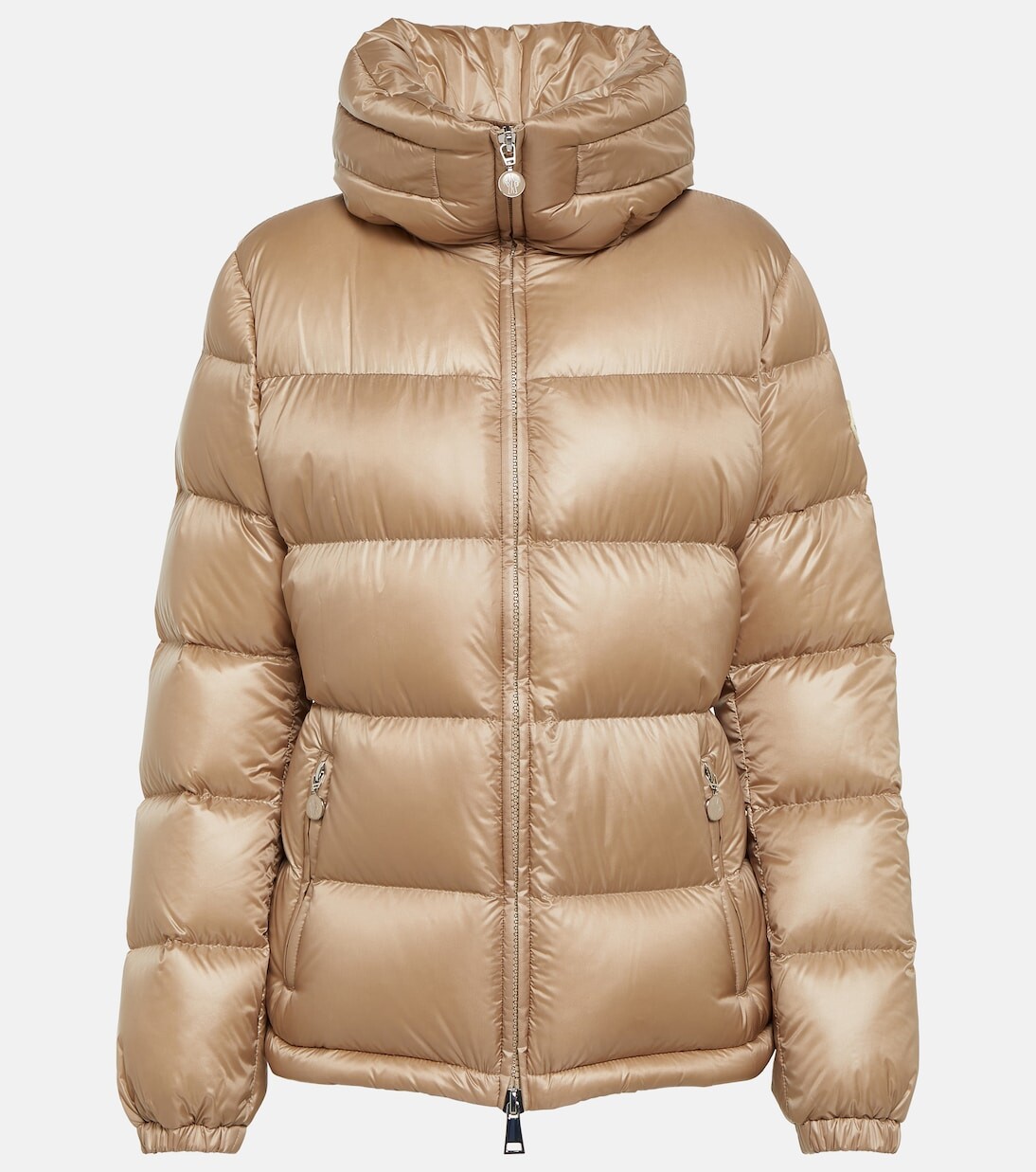 Пуховик Дору Moncler, бежевый