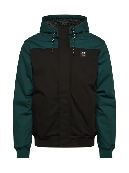 Межсезонная куртка Iriedaily, темно-зеленый/черный