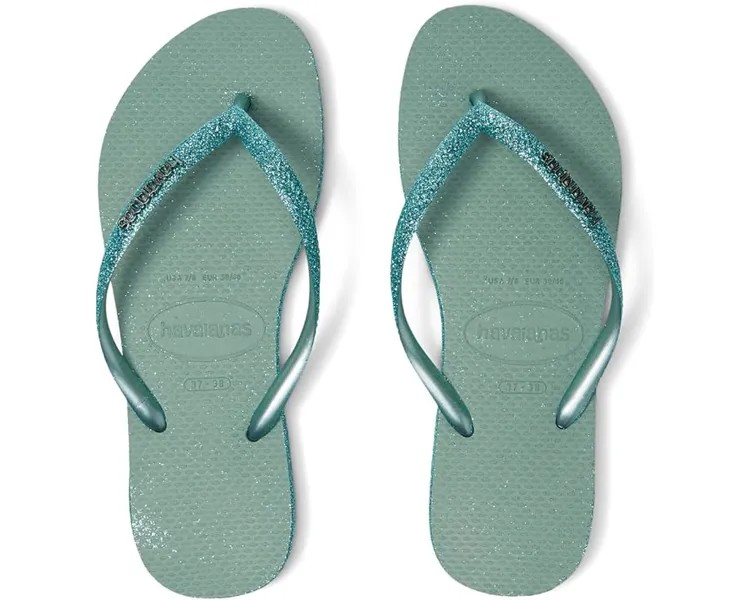 Сандалии Havaianas Slim Sparkle II Flip Flop Sandal, цвет Clay