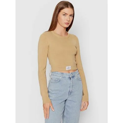 Джемпер Calvin Klein Jeans, размер L [INT], бежевый