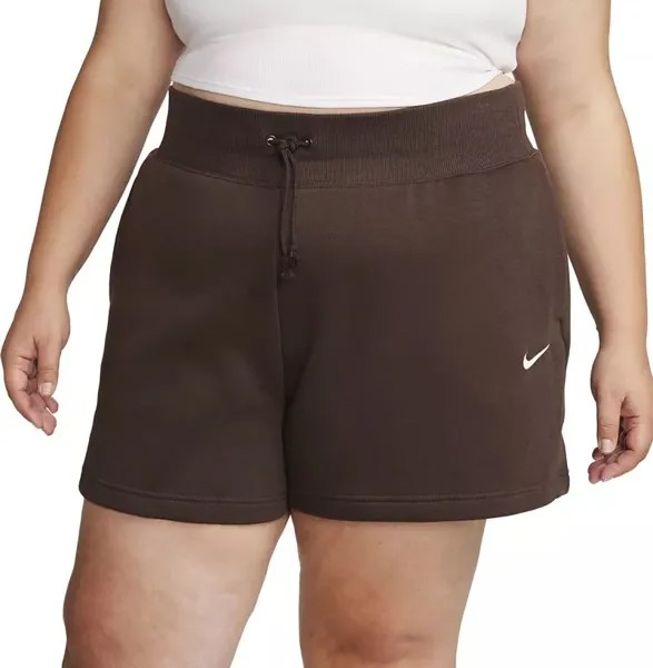 Женские шорты Nike Sportswear Phoenix Fleece Plus с высокой талией