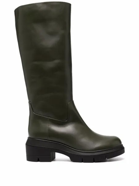 Stuart Weitzman сапоги по колено, коричневый