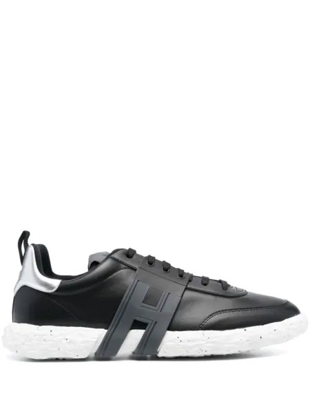 Кроссовки Hogan With Logo Patch, черный/серебристый/белый