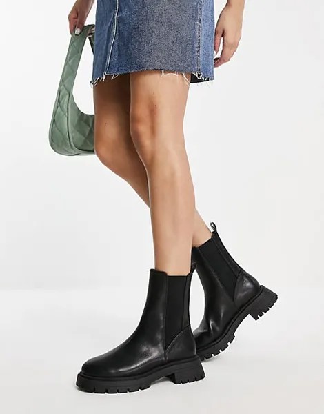Черные массивные ботинки челси ASOS DESIGN Alfie