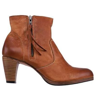Женские коричневые повседневные ботинки на молнии Blackstone Jl72 JL72-220