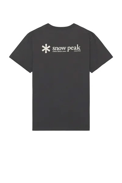 Футболка Snow Peak Logo, цвет Charcoal