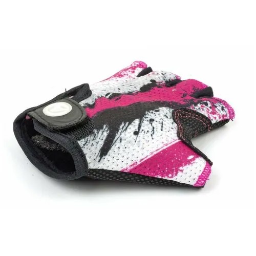 Велоперчатки подростковые AUTHOR X6, розово-белые (Размер: S)