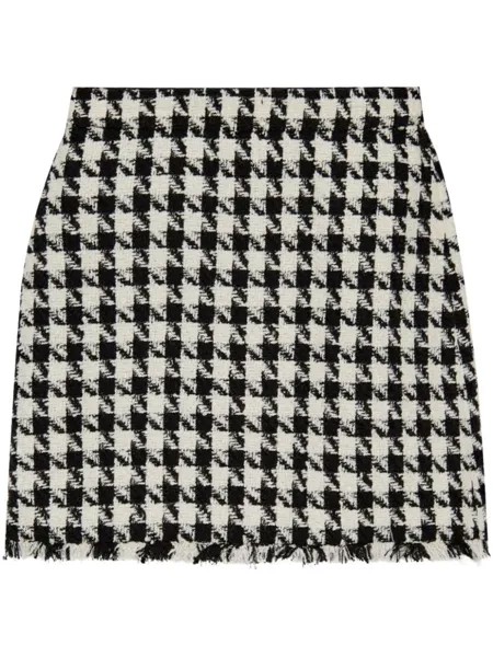 Kate Spade юбка А-силуэта в ломаную клетку, черный