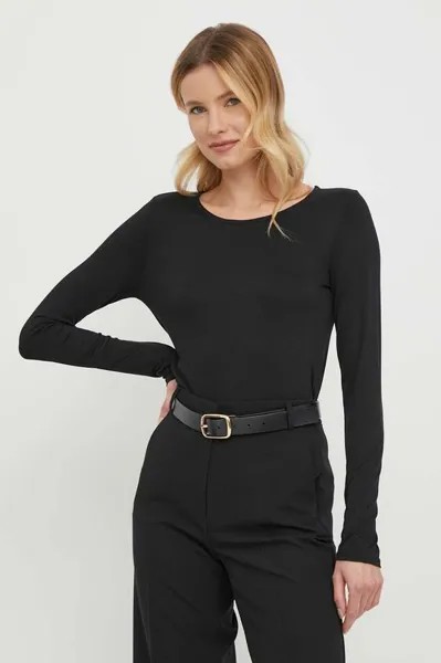 Рубашка с длинным рукавом United Colors of Benetton, черный