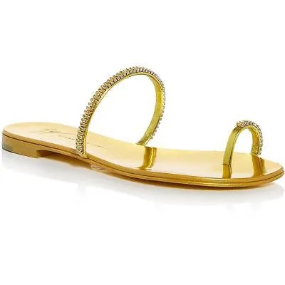 Женские сандалии Giuseppe Zanotti Rock 10 Infradito Slip On Slide Sandals Shoes BHFO 1706