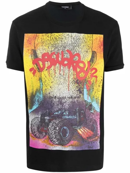 Dsquared2 футболка с графичным принтом