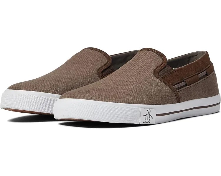 Кроссовки Original Penguin John Slip-On, коричневый