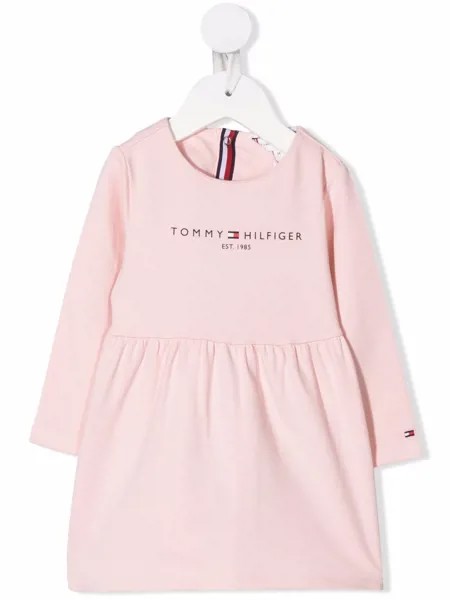 Tommy Hilfiger Junior платье из органического хлопка с логотипом