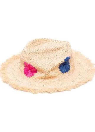 PAUL SMITH соломенная шляпа с цветочной вышивкой