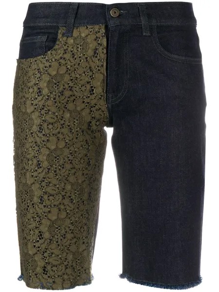 Mr & Mrs Italy джинсовые шорты с кружевом
