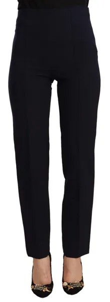 Брюки AGLINI, прямые черные женские брюки из полиэстера с высокой талией IT40/US6/S $200