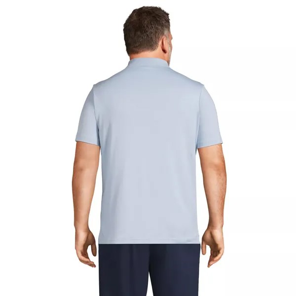 Супермягкая рубашка-поло Supima с карманами классического кроя Big & Tall Lands' End