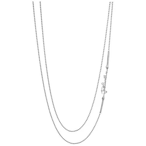 Колье Just Cavalli, длина 55 см, серебряный
