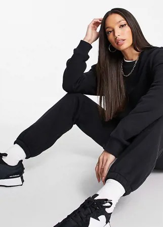 Черный спортивный костюм со свитшотом и джоггерами ASOS DESIGN Tall-Черный цвет