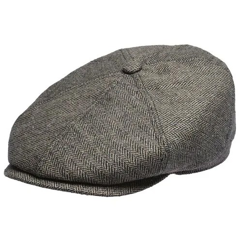 Кепка STETSON арт. 6642501 6-PANEL CAP SILK (серый), размер 57